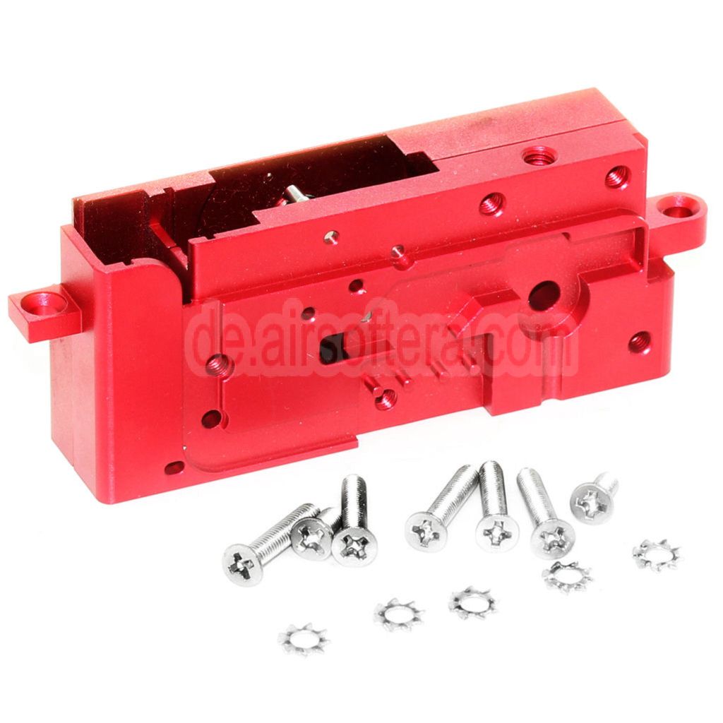 AirsoftEra CNC Kugellager Getriebegehäuse Geeignet für G&D DTW / Systema PTW Serie Gewehre Rot