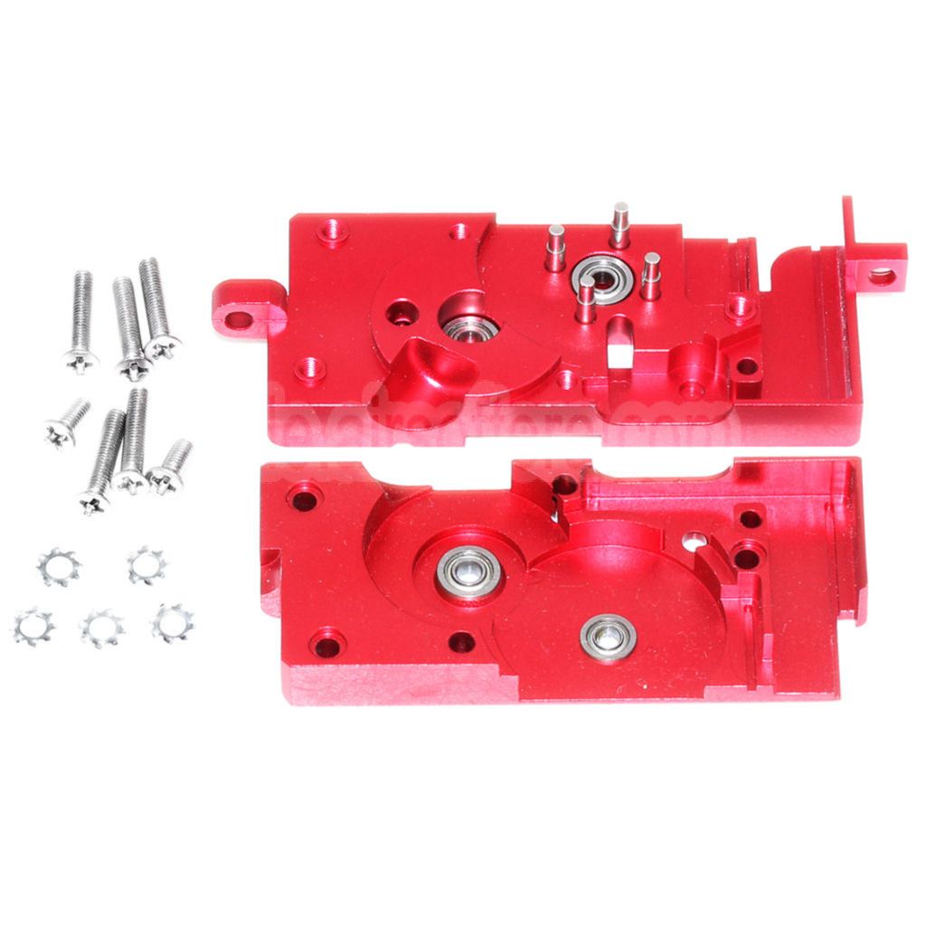 AirsoftEra CNC Kugellager Getriebegehäuse Geeignet für G&D DTW / Systema PTW Serie Gewehre Rot