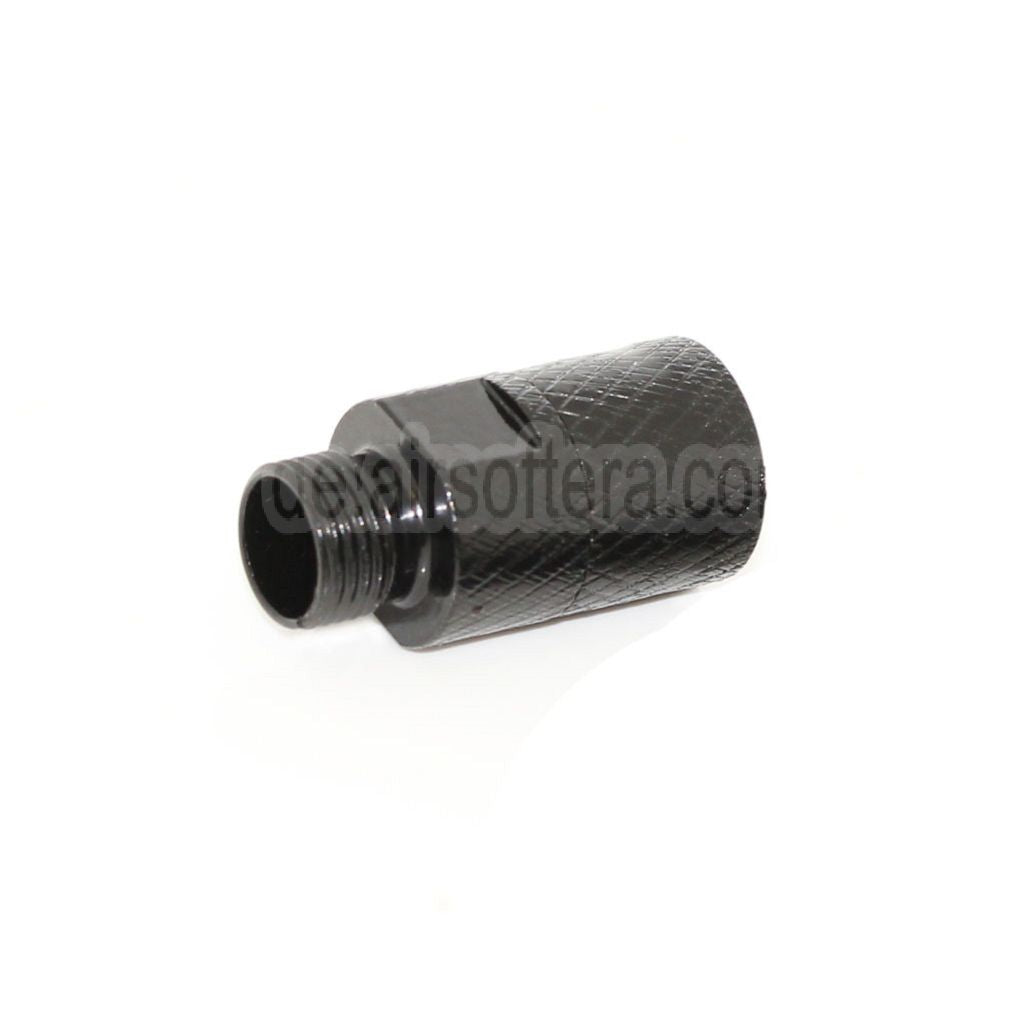 AirsoftEra Laufschalldämpfer Kompensatoradapter (+11mm im Uhrzeigersinn bis -14mm gegen den Uhrzeigersinn) mit Schraubenschlüssel Geeignet für WE/DOUBLE BELL/KSC M9 Serie Pistolen
