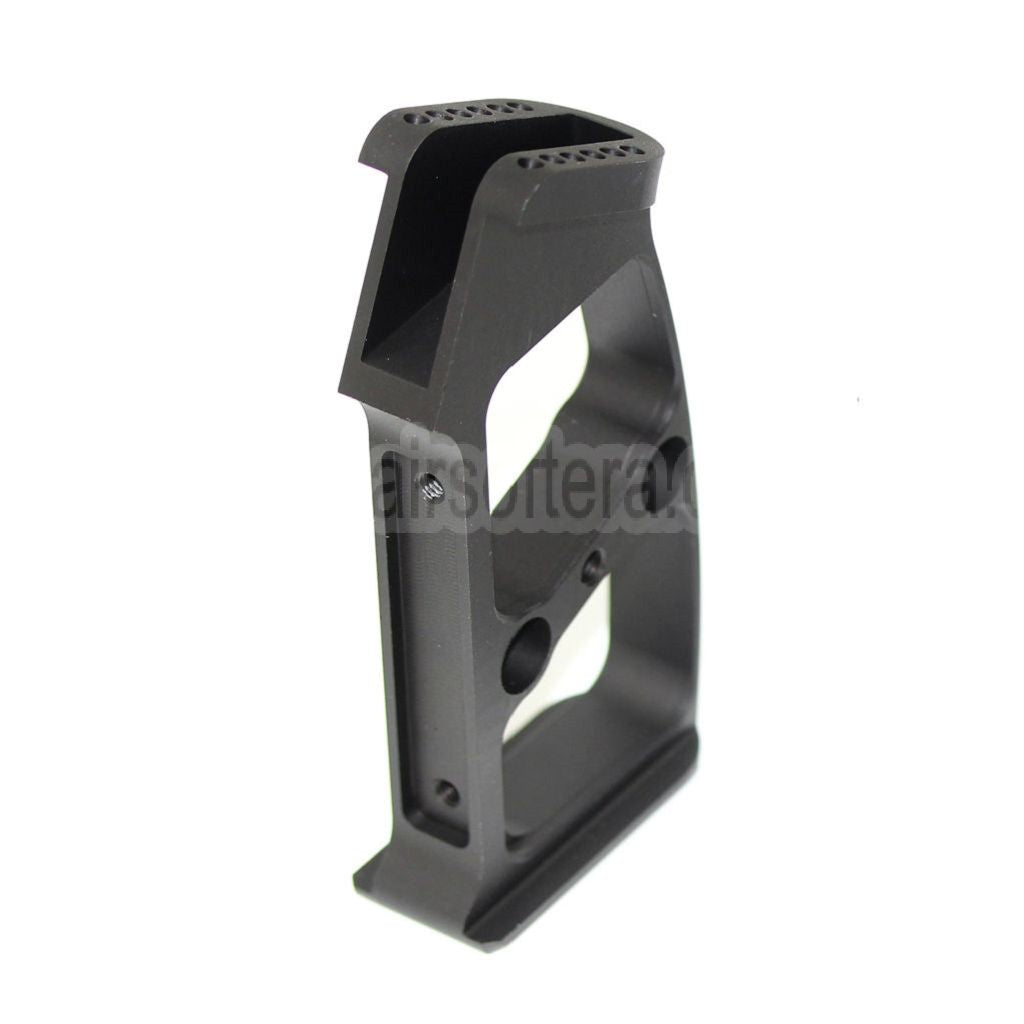 5KU Aluminium Pistolengriff (Ball / Edge / Knurly) geeignet für M4 M16 Serie GBB Gewehre Airsoft Schwarz