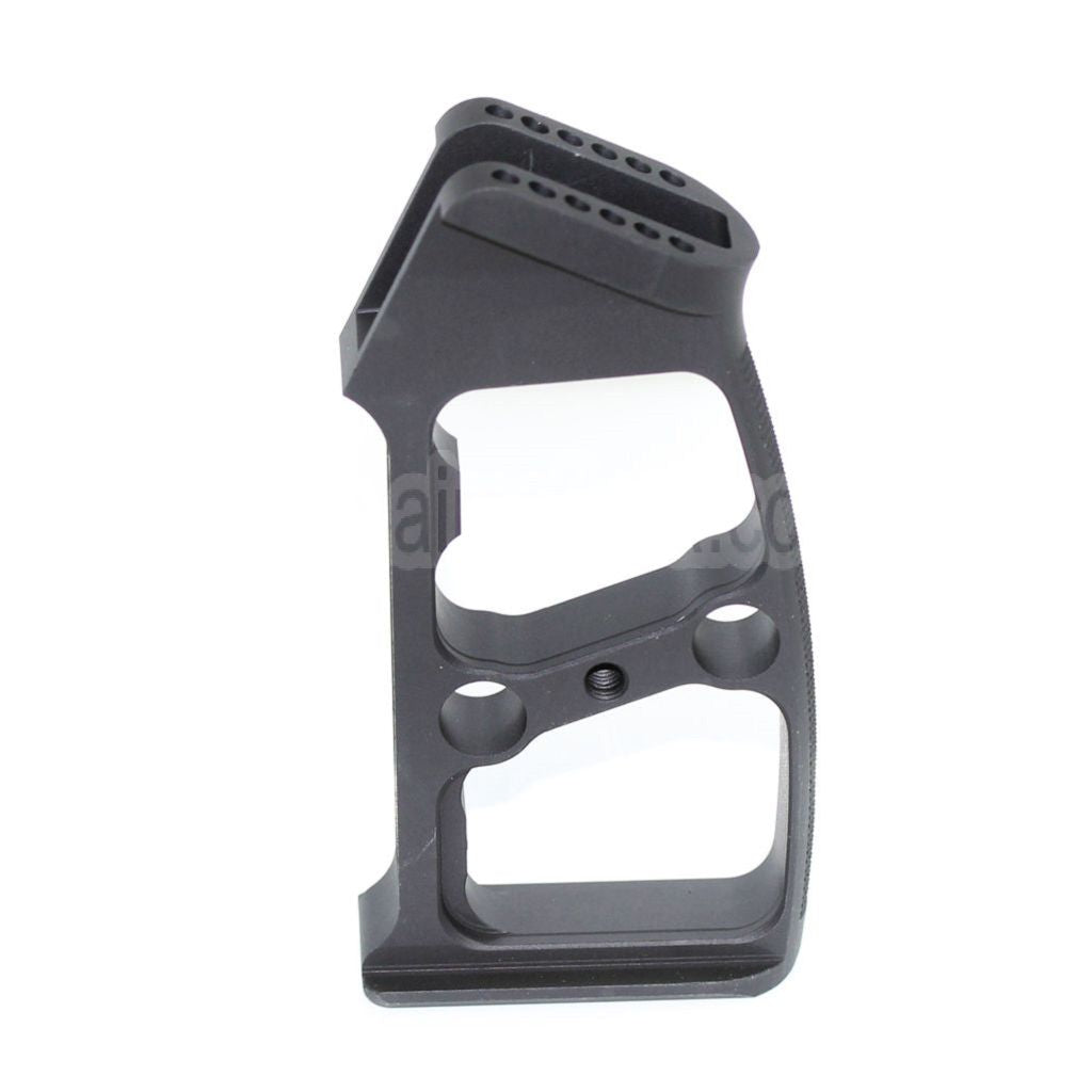5KU Aluminium Pistolengriff (Ball / Edge / Knurly) geeignet für M4 M16 Serie GBB Gewehre Airsoft Schwarz