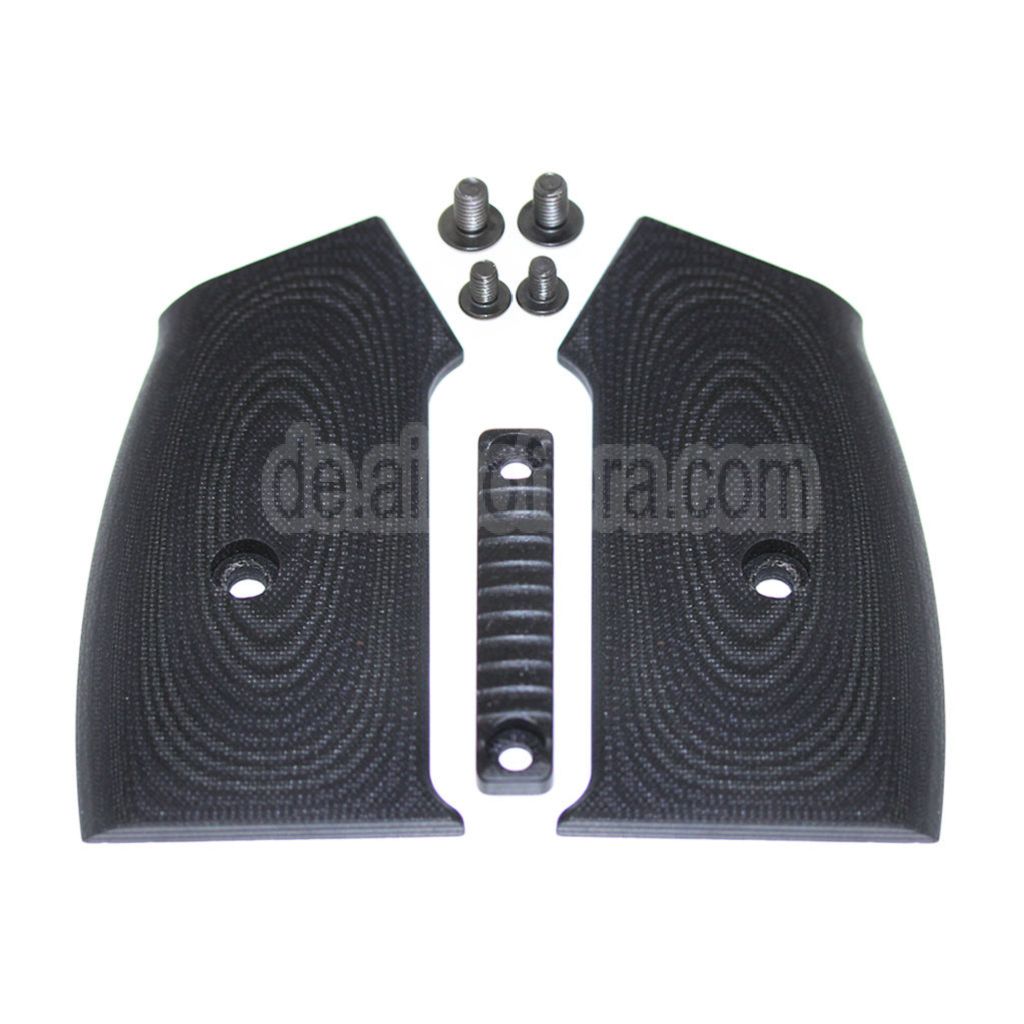 5KU Aluminium Pistolengriffabdeckung geeignet für M4 M16 Serie GBB Gewehre Airsoft Schwarz