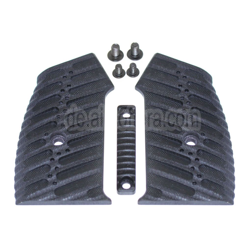 5KU Aluminium Pistolengriffabdeckung geeignet für M4 M16 Serie GBB Gewehre Airsoft Schwarz