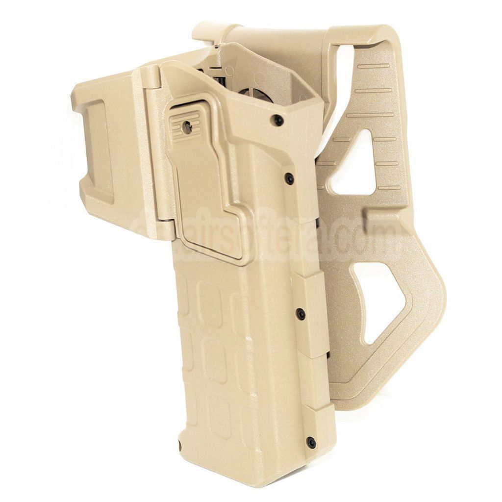 AirsoftEra Polymer Hartschalenkoffer Beweglich Halfter Geeignet für Tokyo Marui WE 1911 Pistolen Airsoft