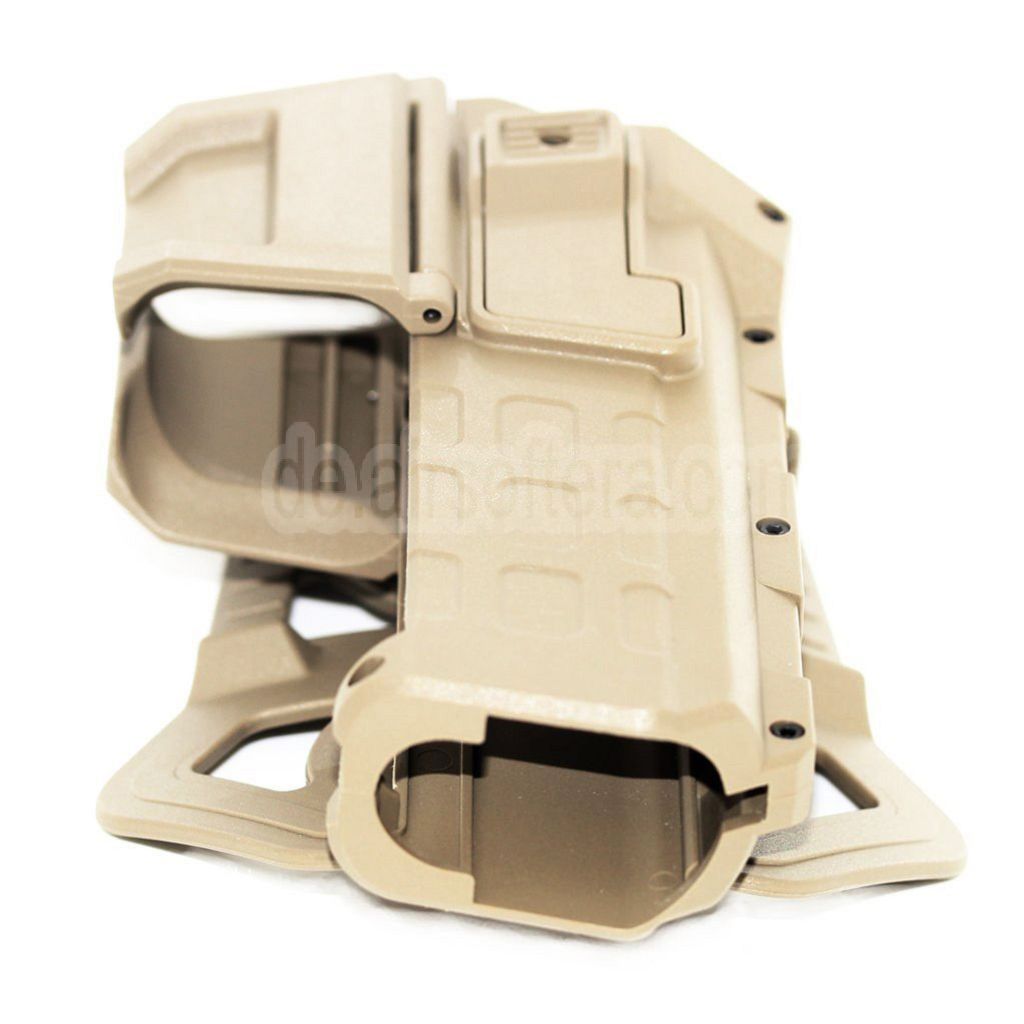 AirsoftEra Polymer Hartschalenkoffer Beweglich Halfter Geeignet für Tokyo Marui WE 1911 Pistolen Airsoft