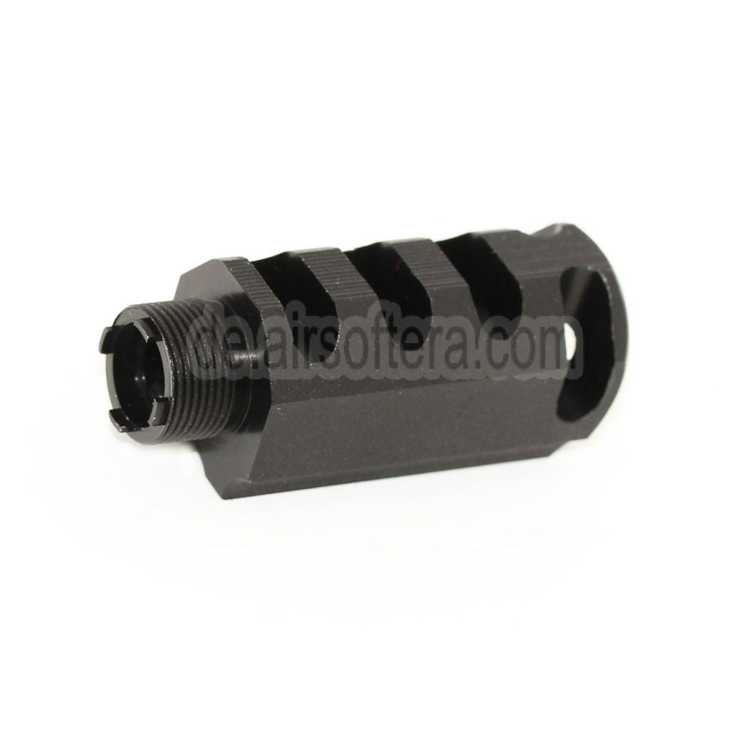 DOUBLE BELL 60mm/48mm Front Kit Kompensator Geeignet für DOUBLE BELL Tokyo Marui 1911 GBB Pistolen Airsoft Schwarz