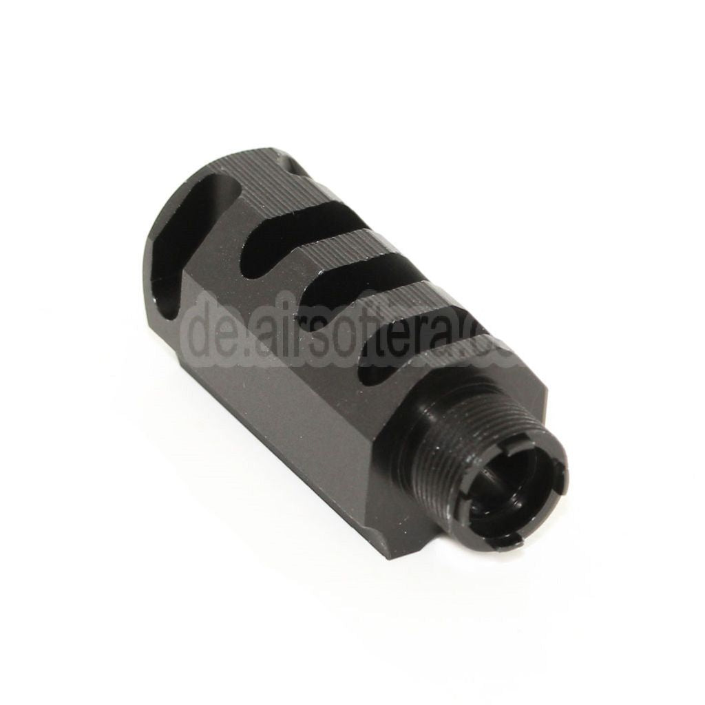 DOUBLE BELL 60mm/48mm Front Kit Kompensator Geeignet für DOUBLE BELL Tokyo Marui 1911 GBB Pistolen Airsoft Schwarz