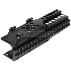 AirsoftEra 206mm CNC Aluminum RIS RAS Handschutz Schienen System Geeignet für A&K PKM AEG Gewehre Schwarz