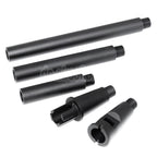AirsoftEra Aluminium M4A1 4-Segments Metall Äußeres Lauf -14mm CCW Gegen den Uhrzeigersinn Geeignet für M4 M16 Serie AEG (18.125 Zoll) GBBR(17.25 Zoll) Gewehre