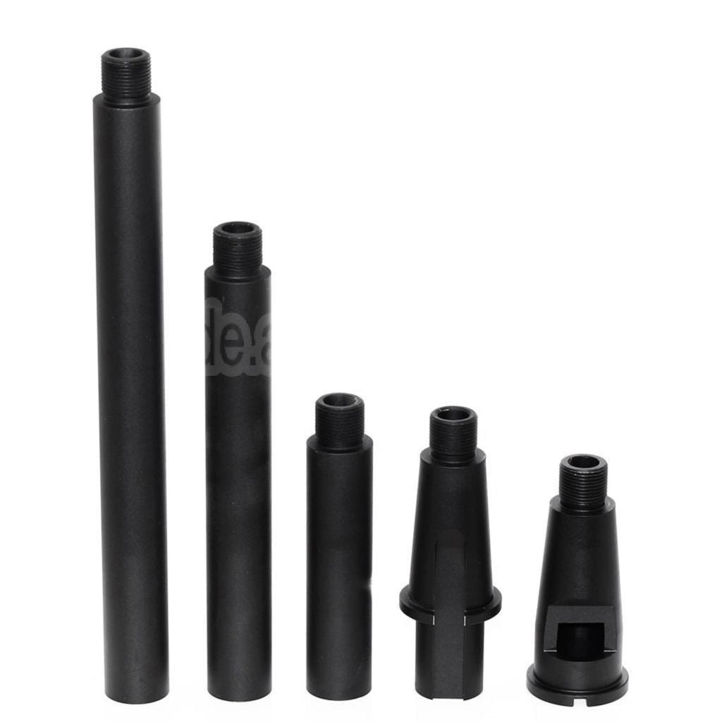 AirsoftEra Aluminium M4A1 4-Segments Metall Äußeres Lauf -14mm CCW Gegen den Uhrzeigersinn Geeignet für M4 M16 Serie AEG (18.125 Zoll) GBBR(17.25 Zoll) Gewehre
