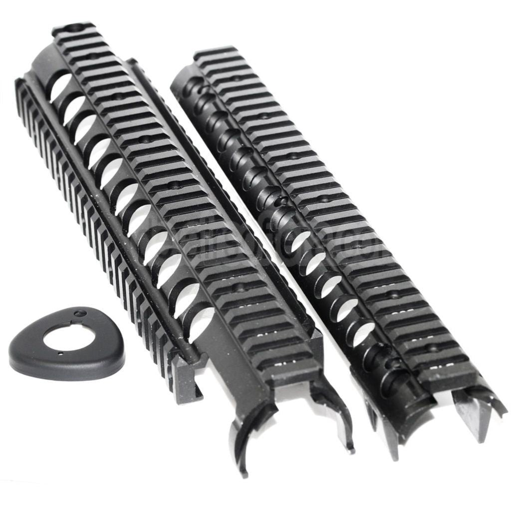 CYMA 295mm CNC Aluminum M5 RAS Handschutz Schienen System Geeignet für CYMA D-Boys G&P Classic-Army KWA G&G Jing Gong JG Tokyo Marui M4 M16 Serie AEG Gewehre Airsoft Schwarz
