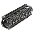 E&C 170mm CNC Aluminum KAC Typ M4A1 M4CQB RAS Handschutz Schienen System Geeignet für CYMA E&C D-Boys G&P Classic Army KWA G&G Tokyo Marui M4 M16 Serie AEG Gewehre Airsoft Schwarz