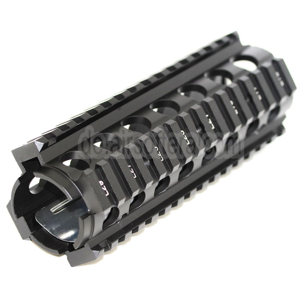 E&C 170mm CNC Aluminum KAC Typ M4A1 M4CQB RAS Handschutz Schienen System Geeignet für CYMA E&C D-Boys G&P Classic Army KWA G&G Tokyo Marui M4 M16 Serie AEG Gewehre Airsoft Schwarz