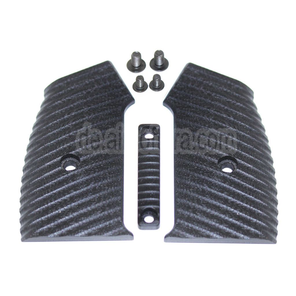 5KU Aluminium Pistolengriffabdeckung geeignet für M4 M16 Serie GBB Gewehre Airsoft Schwarz