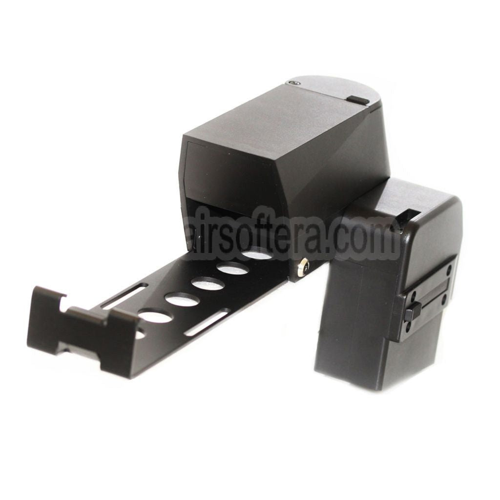 AirsoftEra 1500rd Hi-Cap Box Magazin Geeignet für P90 Serie AEG Gewehre Schwarz