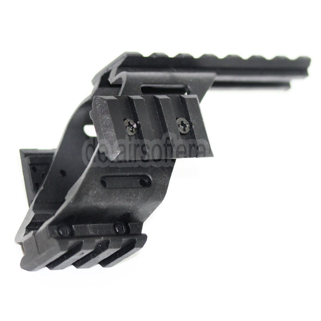 AirsoftEra 20mm Weaver Schienen Zielfernrohrmontage Basis Geeignet für WE KSC Tanaka Tokyo Marui G17 G18C Serie Pistolen Schwarz