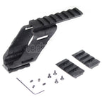 AirsoftEra 20mm Weaver Schienen Zielfernrohrmontage Basis Geeignet für WE KSC Tanaka Tokyo Marui G17 G18C Serie Pistolen Schwarz