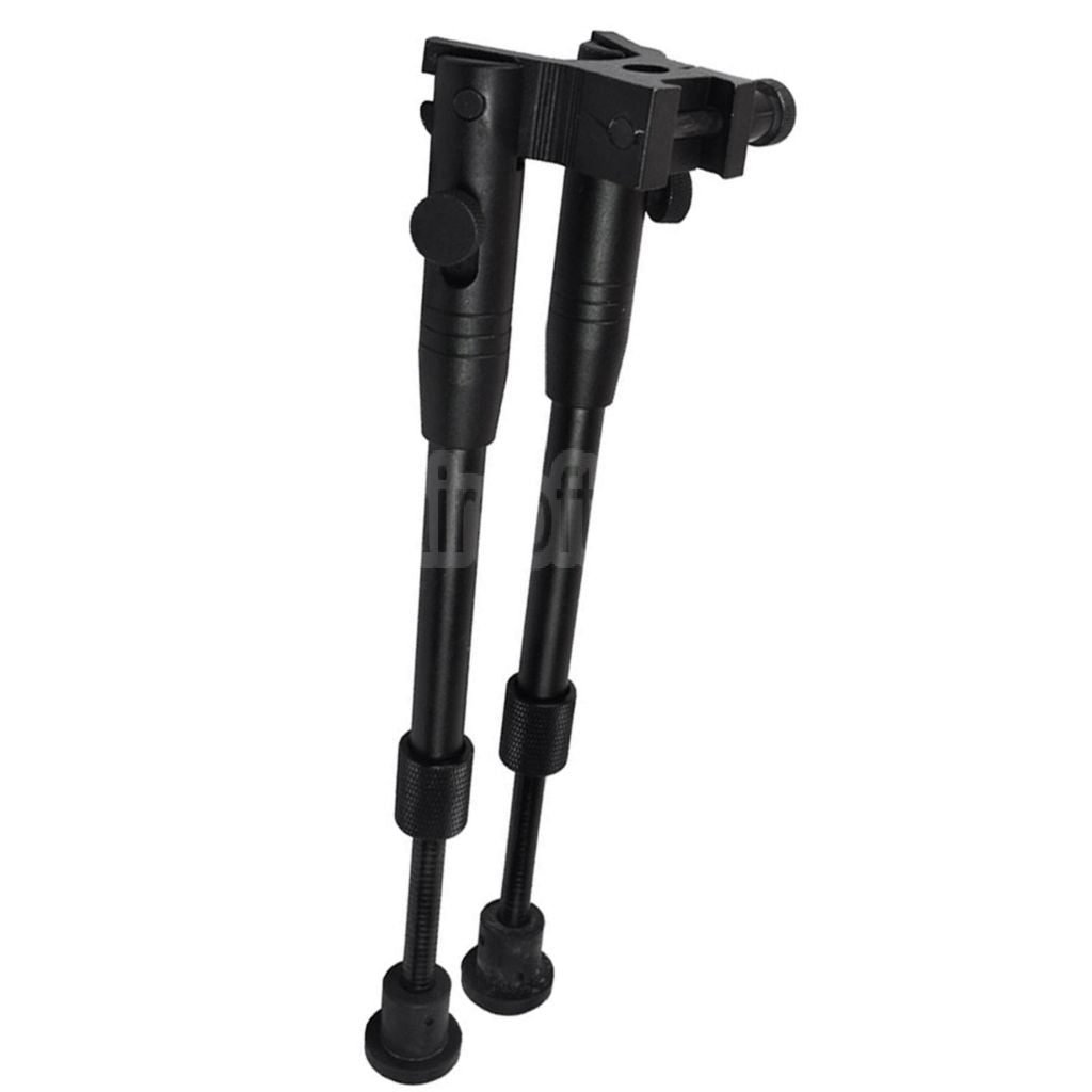 AirsoftEra Verstellbares 8-10 Zoll Zweibein geeignet für 20mm Rail RIS Gewehre Schwarz