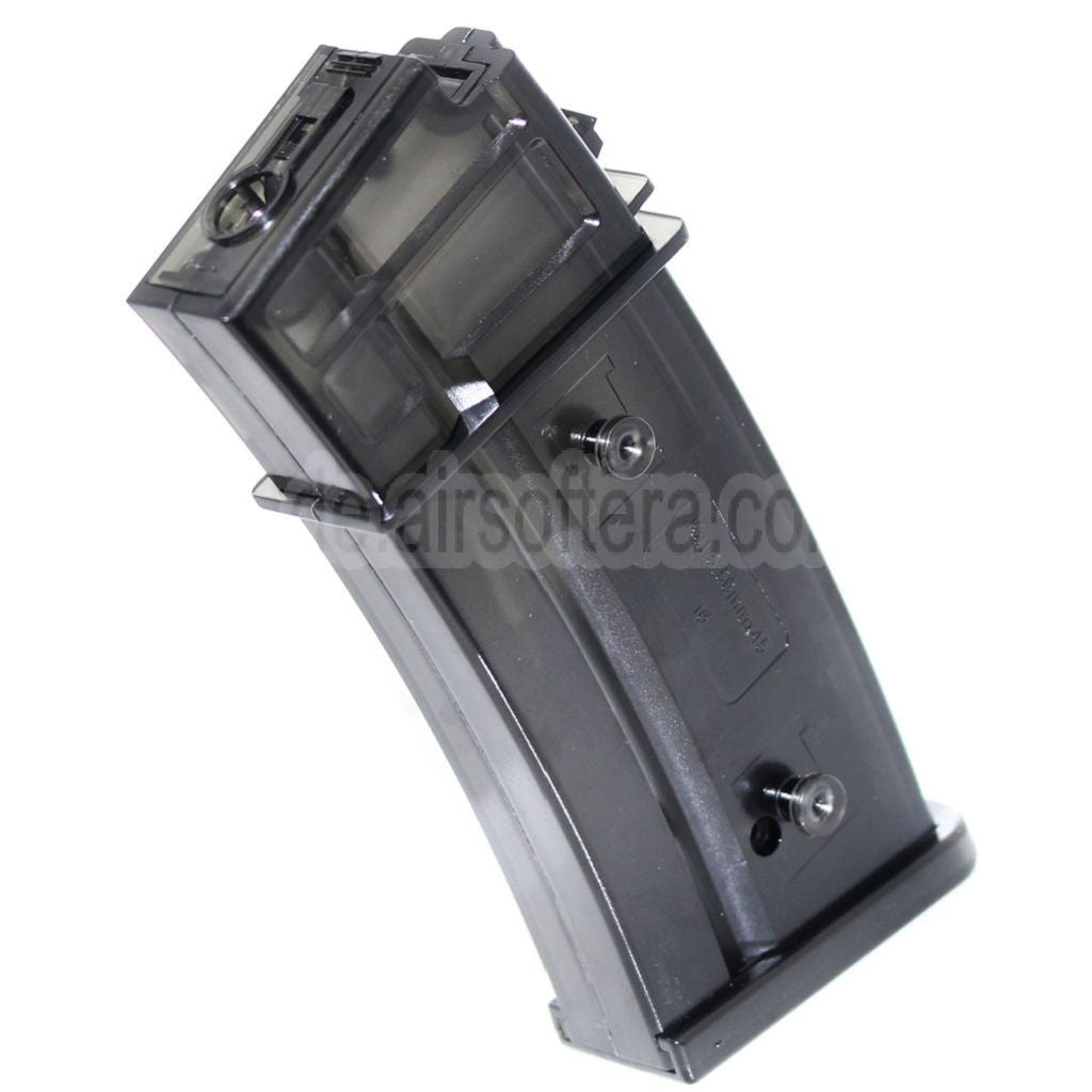 AirsoftEra 470rd Hi-Cap Magazin Geeignet für G36 Serie AEG Gewehre Schwarz