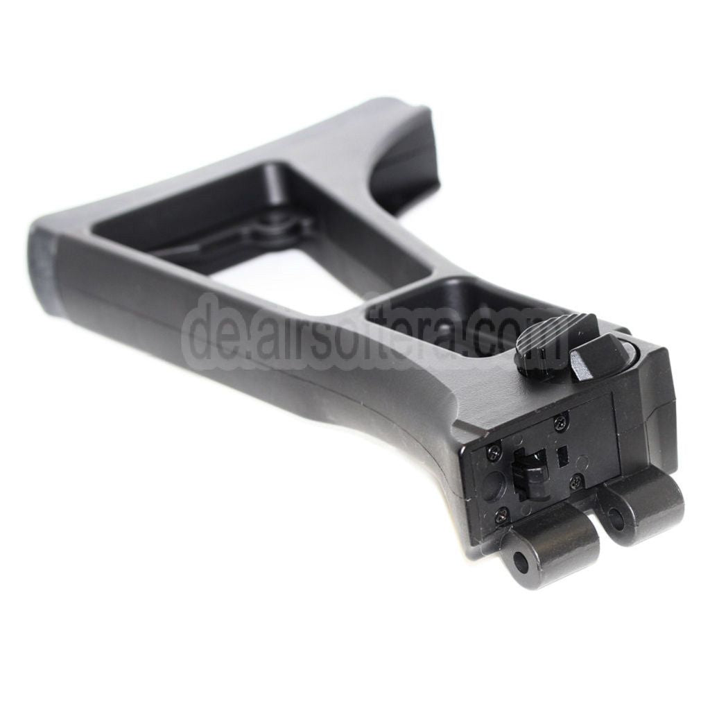 Golden Eagle Polymer Klappbarer Gewehrschaft Geeignet für Classic Army JG Jing Gong Golden Eagle CYMA Tokyo Marui G36 Serie AEG Gewehre Airsoft Schwarz