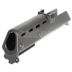 Golden Eagle Polymer 280mm Handschutz mit 20mm Bodenschiene Geeignet für Golden Eagle Jing Gong JG G36 Serie AEG Gewehre Airsoft Schwarz