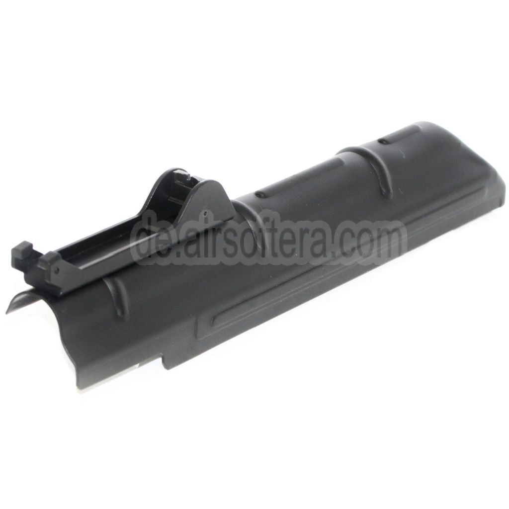 Golden Eagle 243mm Obere Empfängerabdeckung mit Kimme Geeignet für D-Boys JG Jing Gong Golden Eagle CYMA Tokyo Marui AKS74U Serie AEG Gewehre Airsoft Schwarz