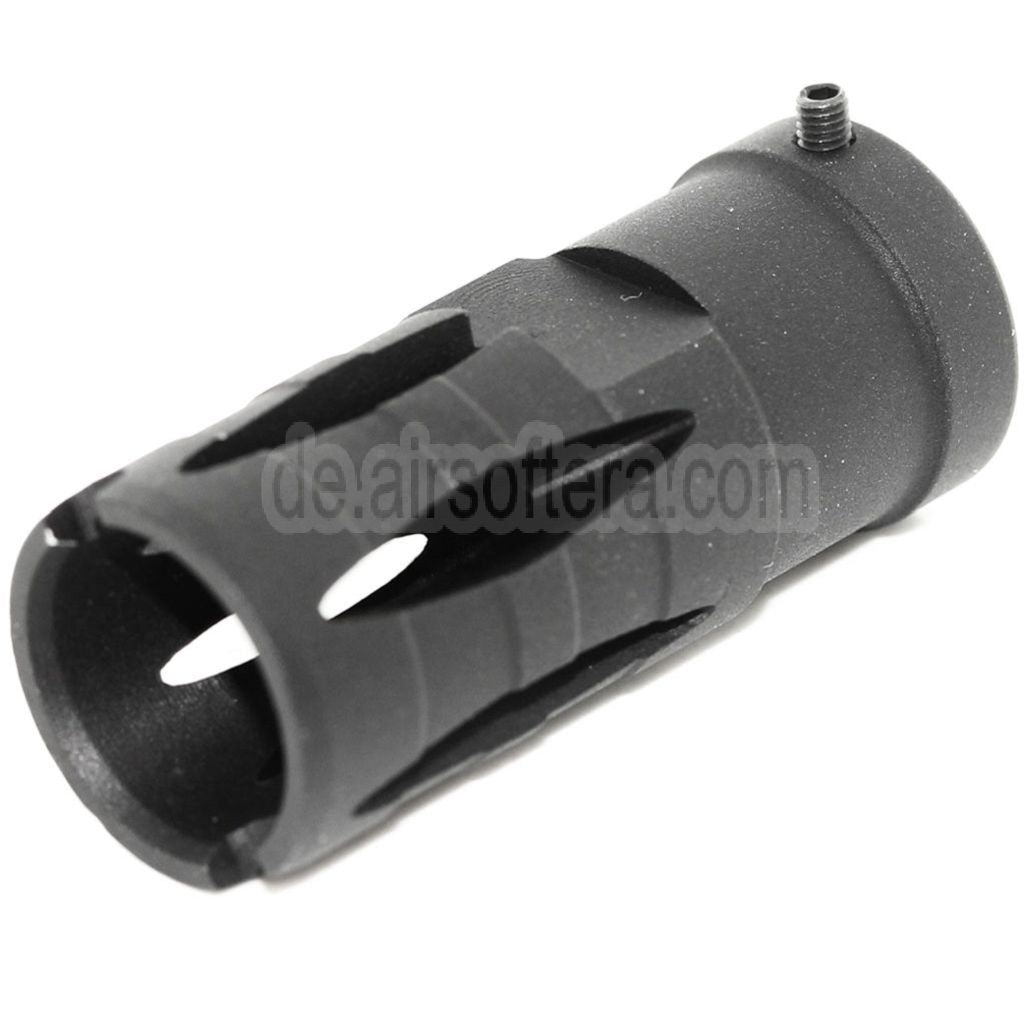 Golden Eagle 58mm G36 Mündungsbremse Mündungsfeuerdämpfer Geeignet für -14mm CCW Gegen den Uhrzeigersinn Lauf Gewehre Airsoft Schwarz