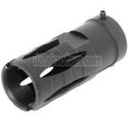 Golden Eagle 58mm G36 Mündungsbremse Mündungsfeuerdämpfer Geeignet für -14mm CCW Gegen den Uhrzeigersinn Lauf Gewehre Airsoft Schwarz