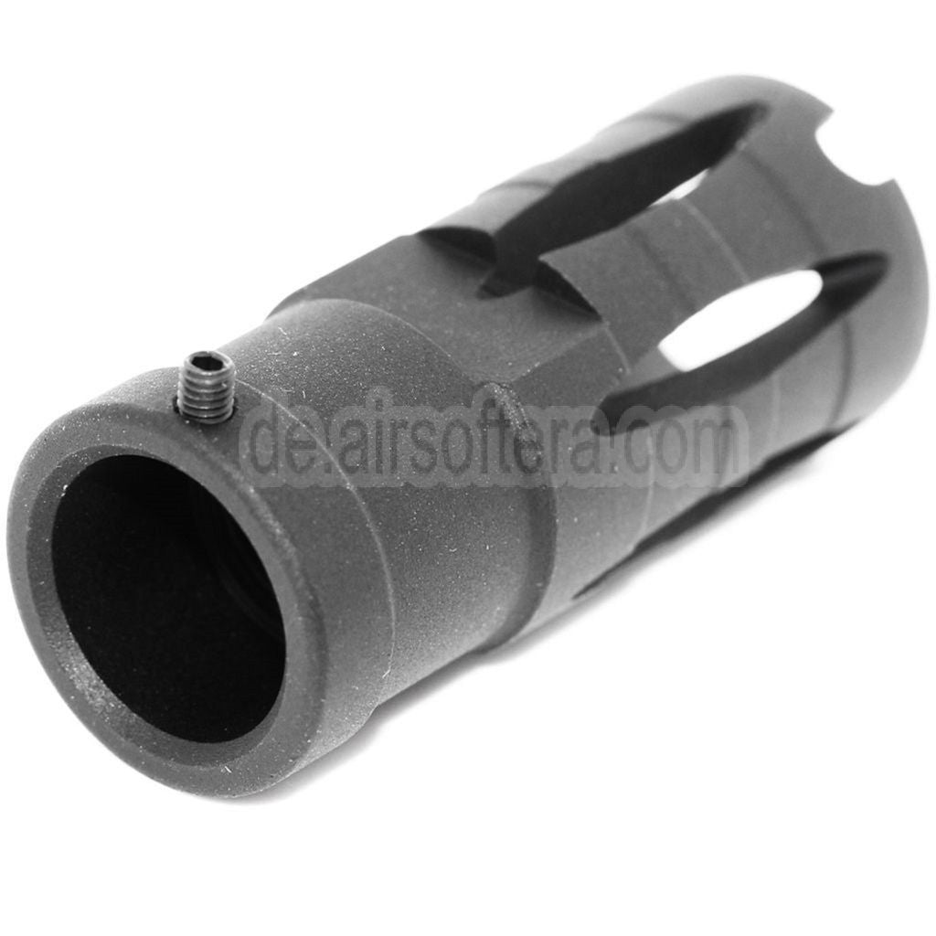 Golden Eagle 58mm G36 Mündungsbremse Mündungsfeuerdämpfer Geeignet für -14mm CCW Gegen den Uhrzeigersinn Lauf Gewehre Airsoft Schwarz