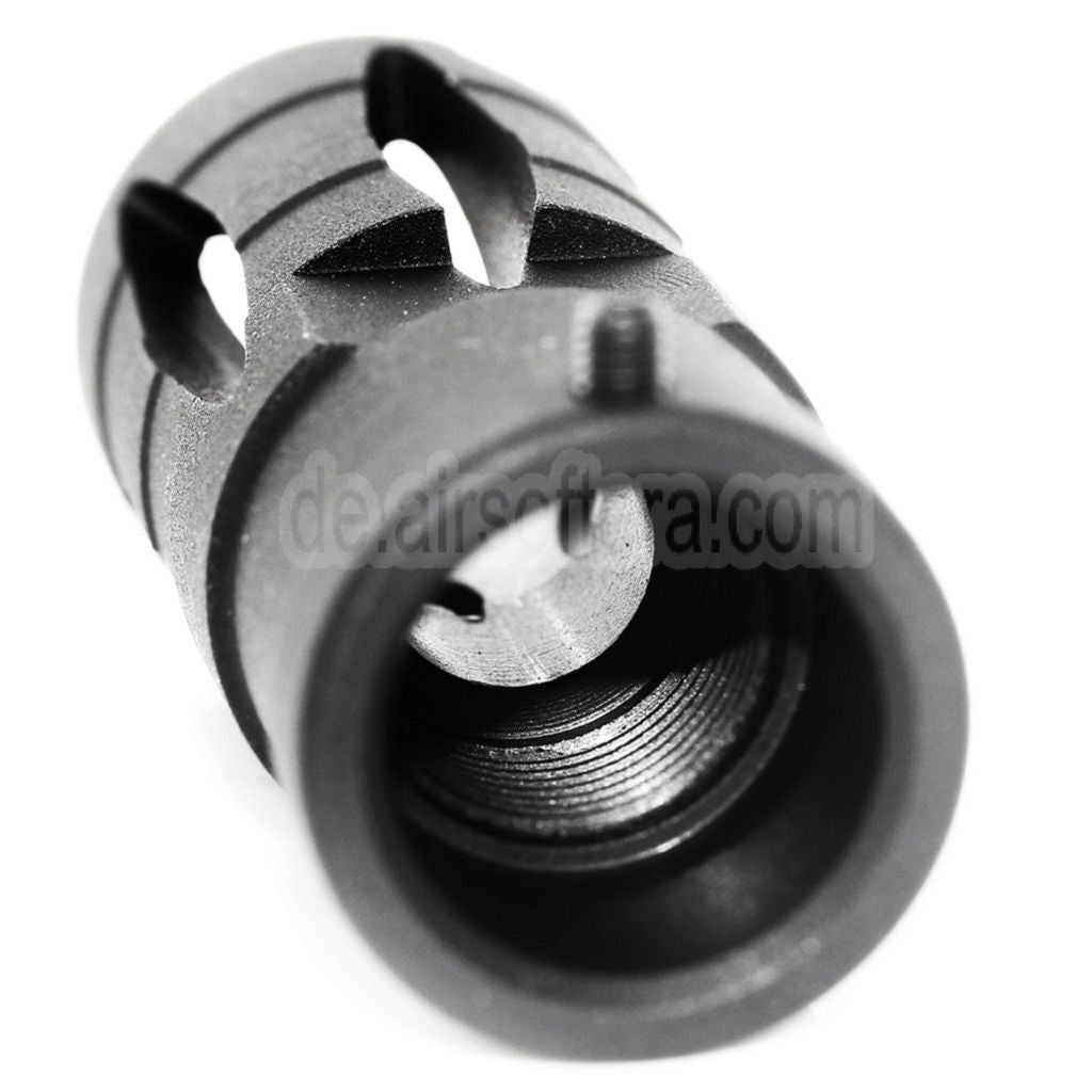 Golden Eagle 58mm G36 Mündungsbremse Mündungsfeuerdämpfer Geeignet für -14mm CCW Gegen den Uhrzeigersinn Lauf Gewehre Airsoft Schwarz
