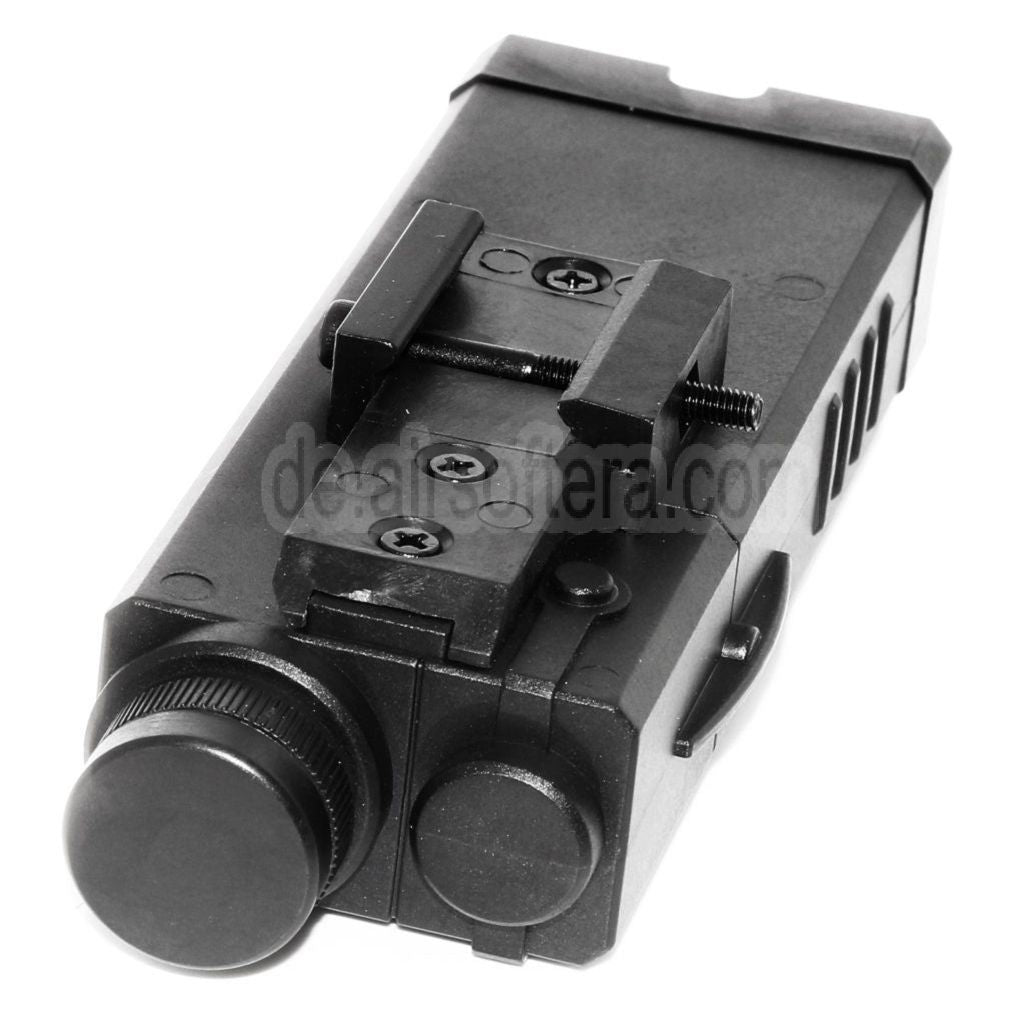 Golden Eagle QD 20mm Standard Schienenmontage PEQ Stil Batteriefach Box Schwarz
