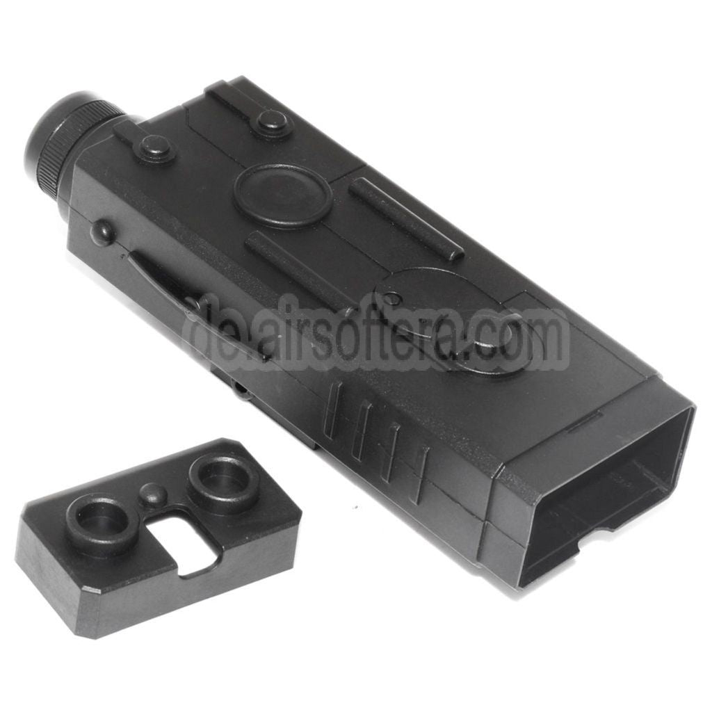 Golden Eagle QD 20mm Standard Schienenmontage PEQ Stil Batteriefach Box Schwarz