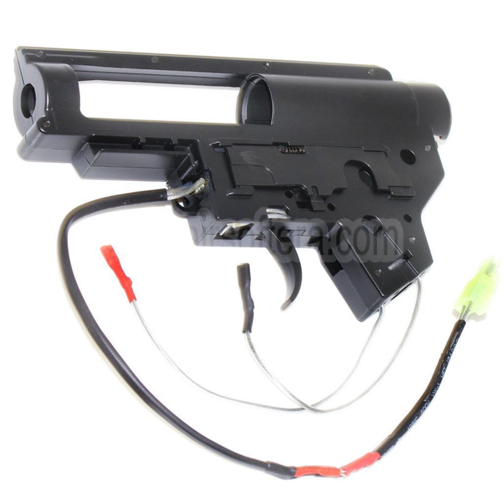 AirsoftEra QD Schnellwechsel-Federsystem Verstärkt 8mm Getriebegehäuse Geeignet für A&K AR M4 M16 Serie AEG Gewehre Airsoft Frontverkabelt