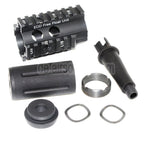 5KU Fighting Cat vordere Kit Handschutz Schienen System Geeignet für M4 M16 Serie AEG Gewehre Airsoft Schwarz