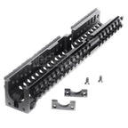 5KU CNC Aluminum 254mm B30 Stil Lang Untere Handschutz Schienen System Geeignet für LCT GHK E&L Tokyo Marui AK Serie AEG GBB Gewehre Airsoft Schwarz