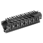 APS CNC Aluminum 176mm 7 Zoll OD Free Float Handschutz Schienen System Geeignet für M4 M16 Serie AEG Gewehre Airsoft Schwarz