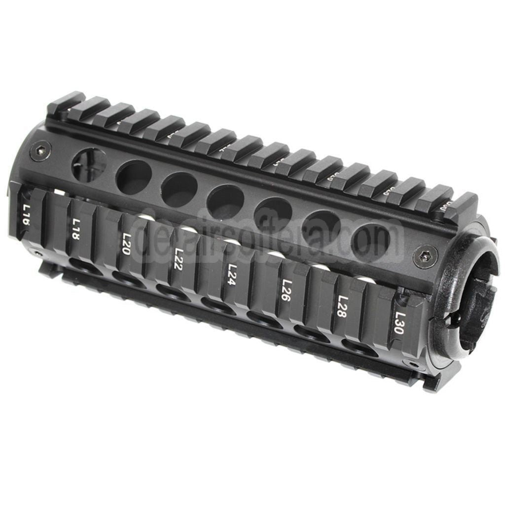 APS CNC 155mm RIS Handschutz Schienen System Geeignet für M4 M16 Serie AEG Gewehre Airsoft Schwarz