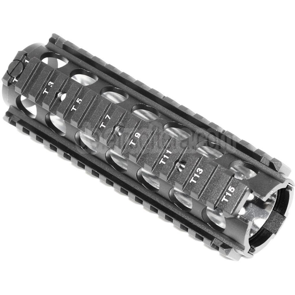 CYMA 170mm CNC Aluminum KAC Type M4A1 M4CQB RAS Handschutz Schienen System Geeignet für CYMA E&C D-Boys G&P Classic Army KWA G&G Tokyo Marui M4 M16 Serie AEG Gewehre Airsoft Schwarz
