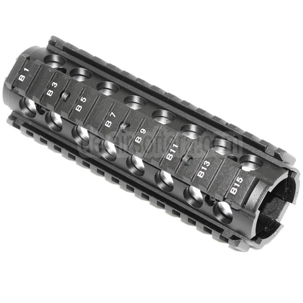 CYMA 170mm CNC Aluminum KAC Type M4A1 M4CQB RAS Handschutz Schienen System Geeignet für CYMA E&C D-Boys G&P Classic Army KWA G&G Tokyo Marui M4 M16 Serie AEG Gewehre Airsoft Schwarz