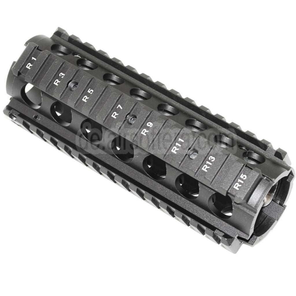 CYMA 170mm CNC Aluminum KAC Type M4A1 M4CQB RAS Handschutz Schienen System Geeignet für CYMA E&C D-Boys G&P Classic Army KWA G&G Tokyo Marui M4 M16 Serie AEG Gewehre Airsoft Schwarz