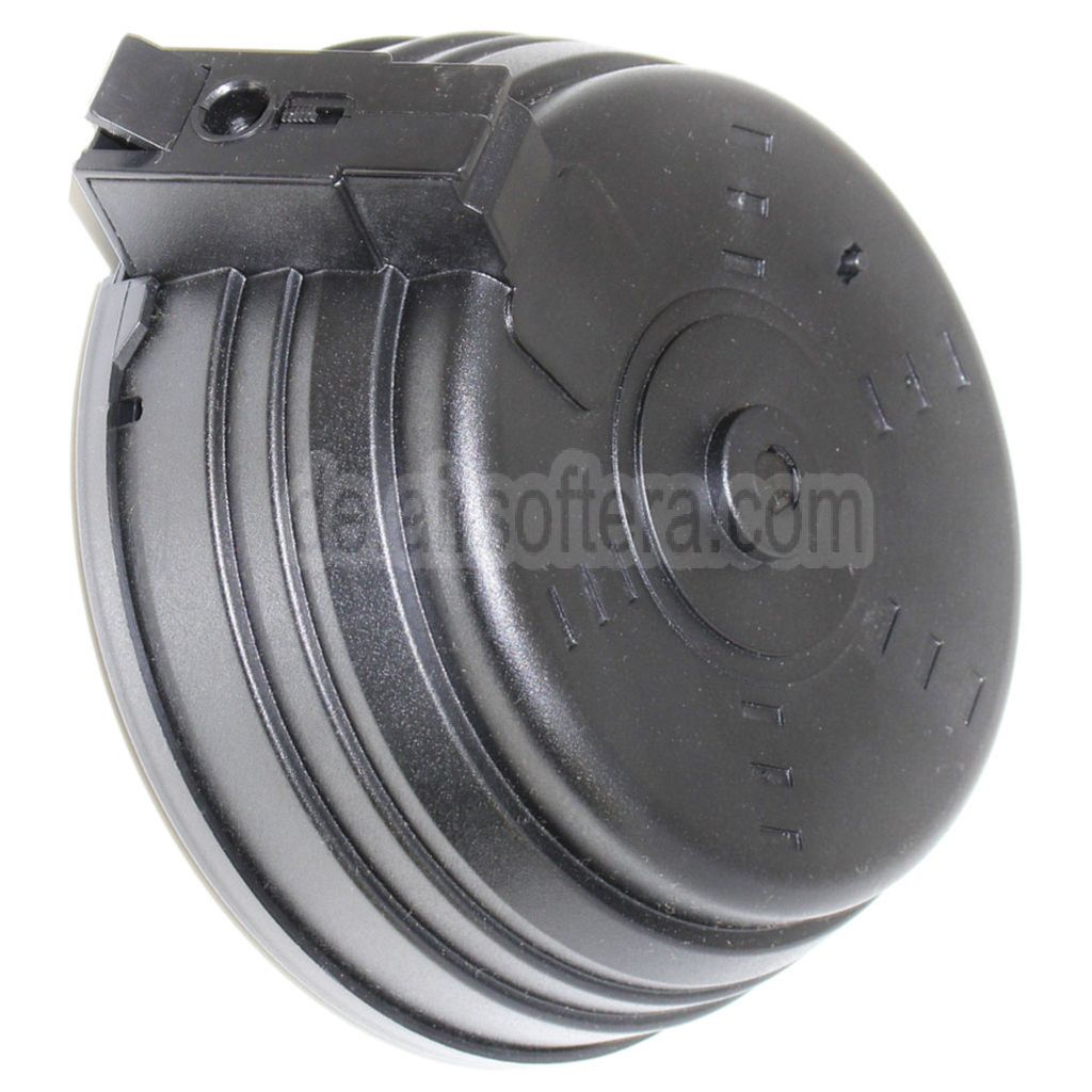 BATTLEAXE 3500rd Elektrisch Trommelmagazin Geeignet für AK Serie AEG Gewehre Airsoft Schwarz