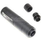 APS Schalldämpfer mit Adapter -14mm -12mm CCW Geeignet für ACP601 606 Black Hornet Tokyo Marui G17 Serie GBB Pistolen Airsoft