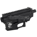 E&C Marine M4A1 Metallgehäuse Empfänger Set (Laser Logo) geeignet für E&C Tokyo Marui M4 M16 Serie AEG Gewehre Airsoft Schwarz