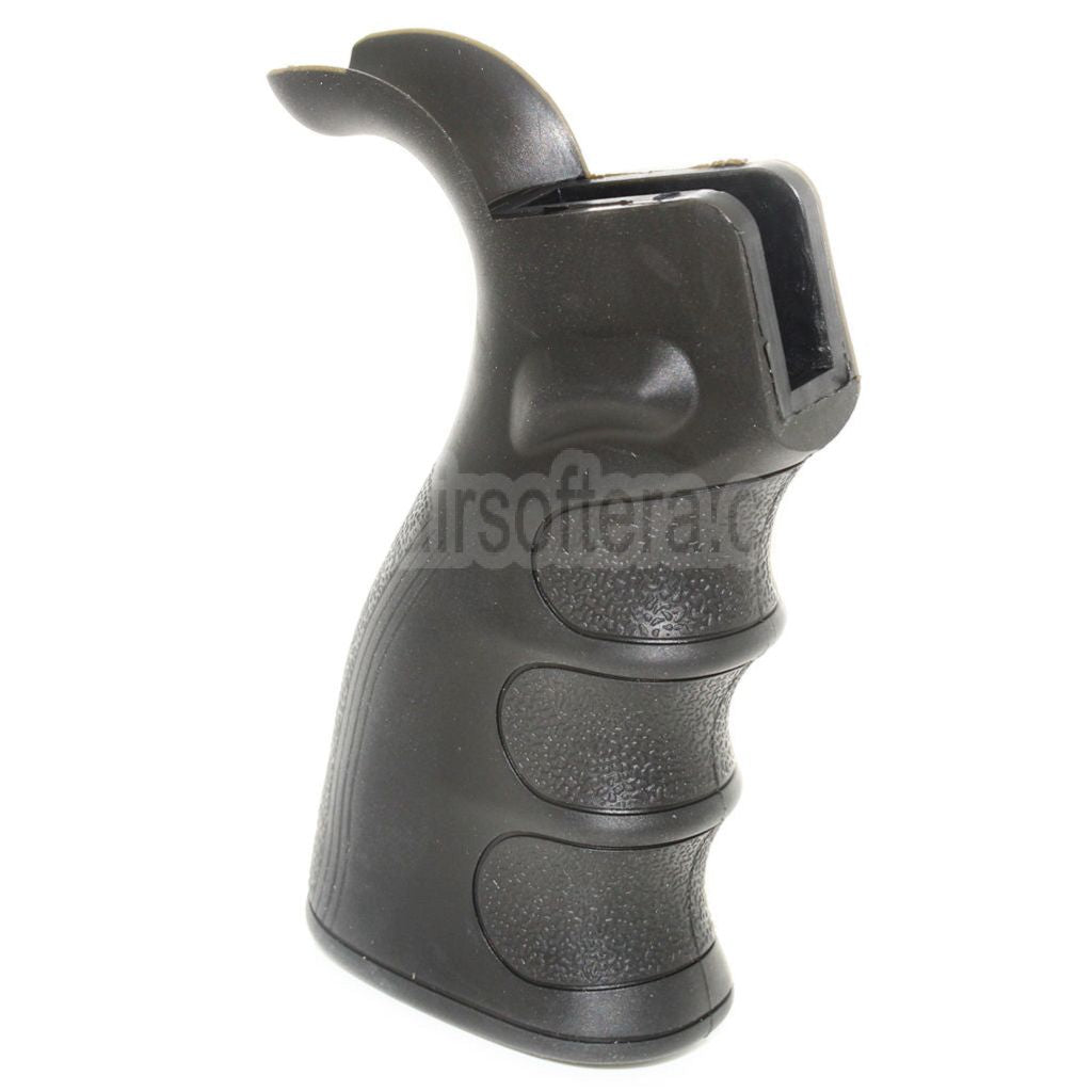AirsoftEra Robuste Oberfläche und Fingerrillen Ergonomischer Pistolengriff Geeignet für M4 M16 GBB Gewehre Schwarz