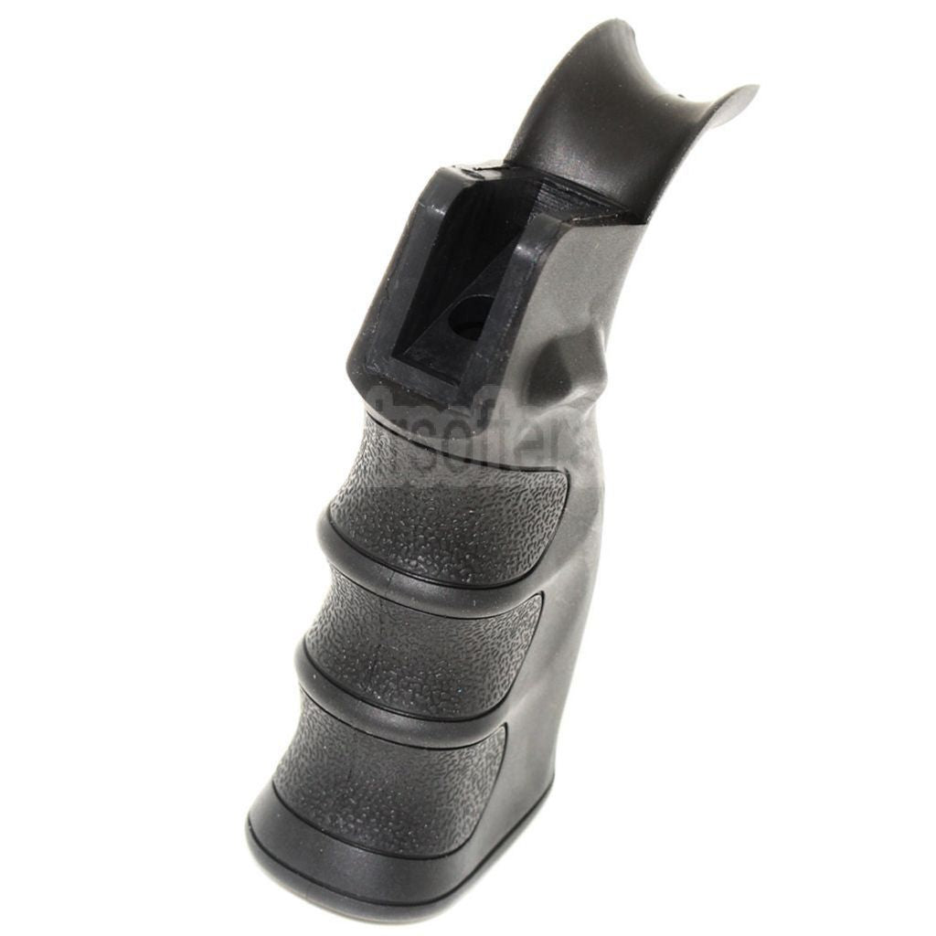 AirsoftEra Robuste Oberfläche und Fingerrillen Ergonomischer Pistolengriff Geeignet für M4 M16 GBB Gewehre Schwarz