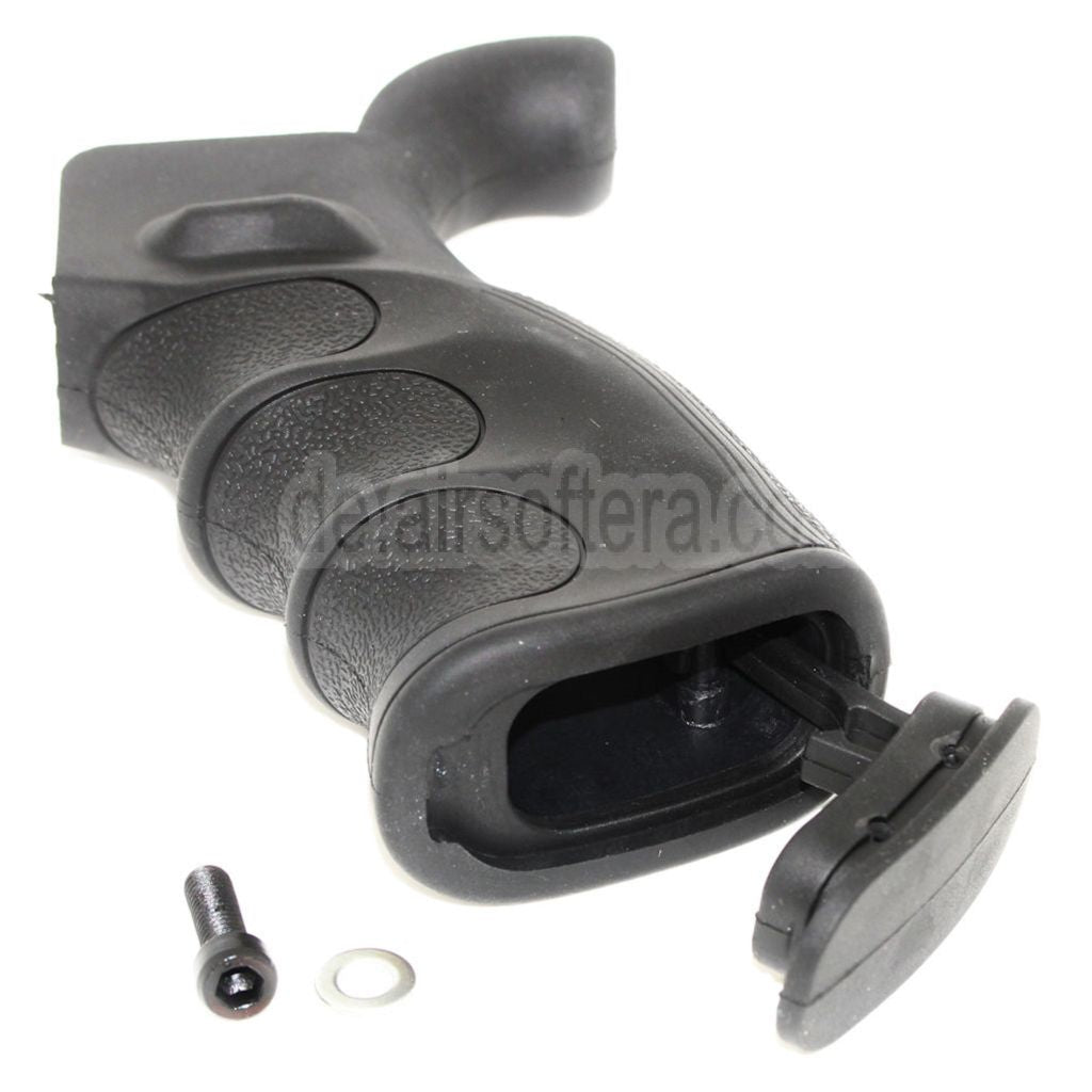 AirsoftEra Robuste Oberfläche und Fingerrillen Ergonomischer Pistolengriff Geeignet für M4 M16 GBB Gewehre Schwarz
