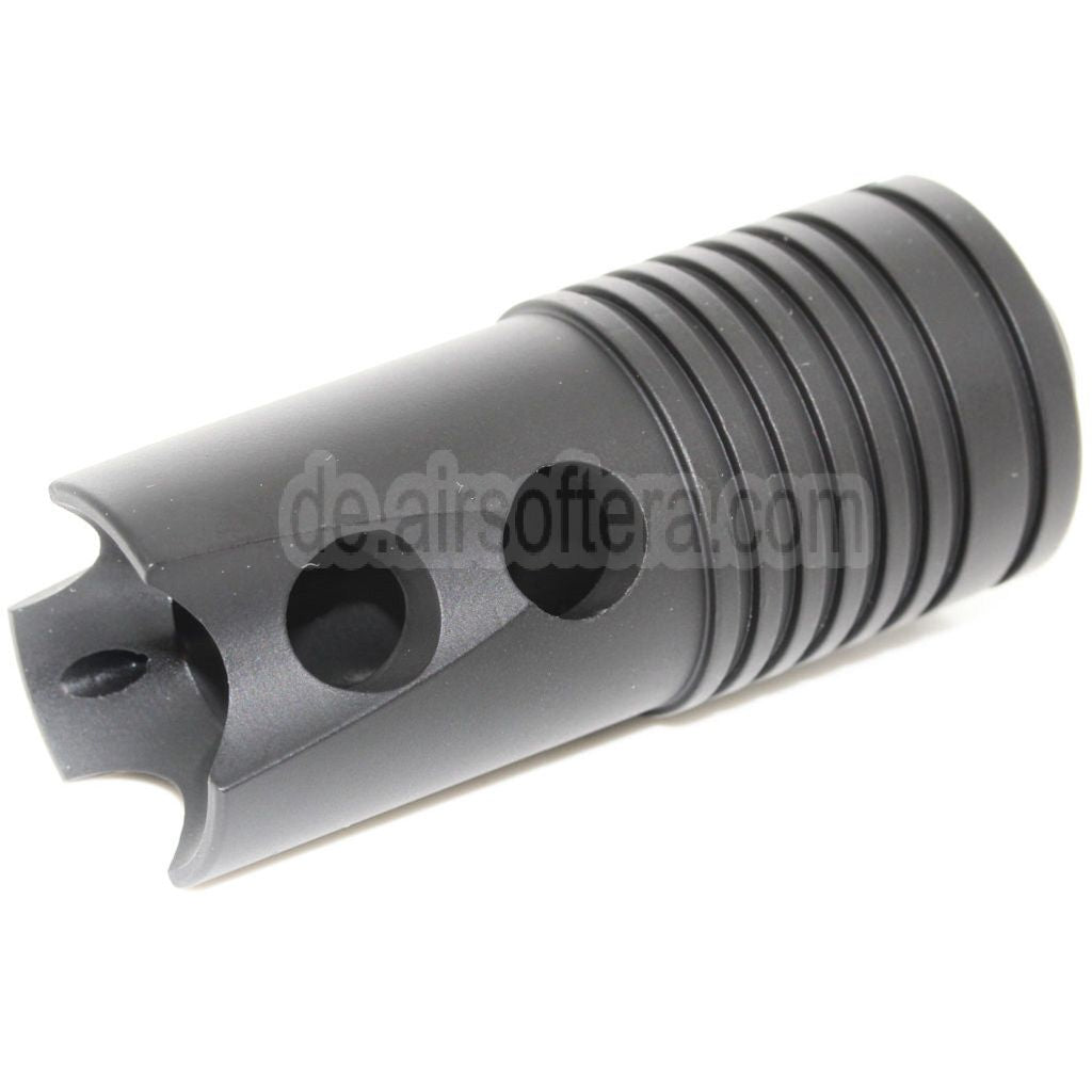 CYMA Strike Mündungsfeuerdämpfer Geeignet für -14mm CCW Gegen den Uhrzeigersinn Lauf Gewehre Airsoft Schwarz