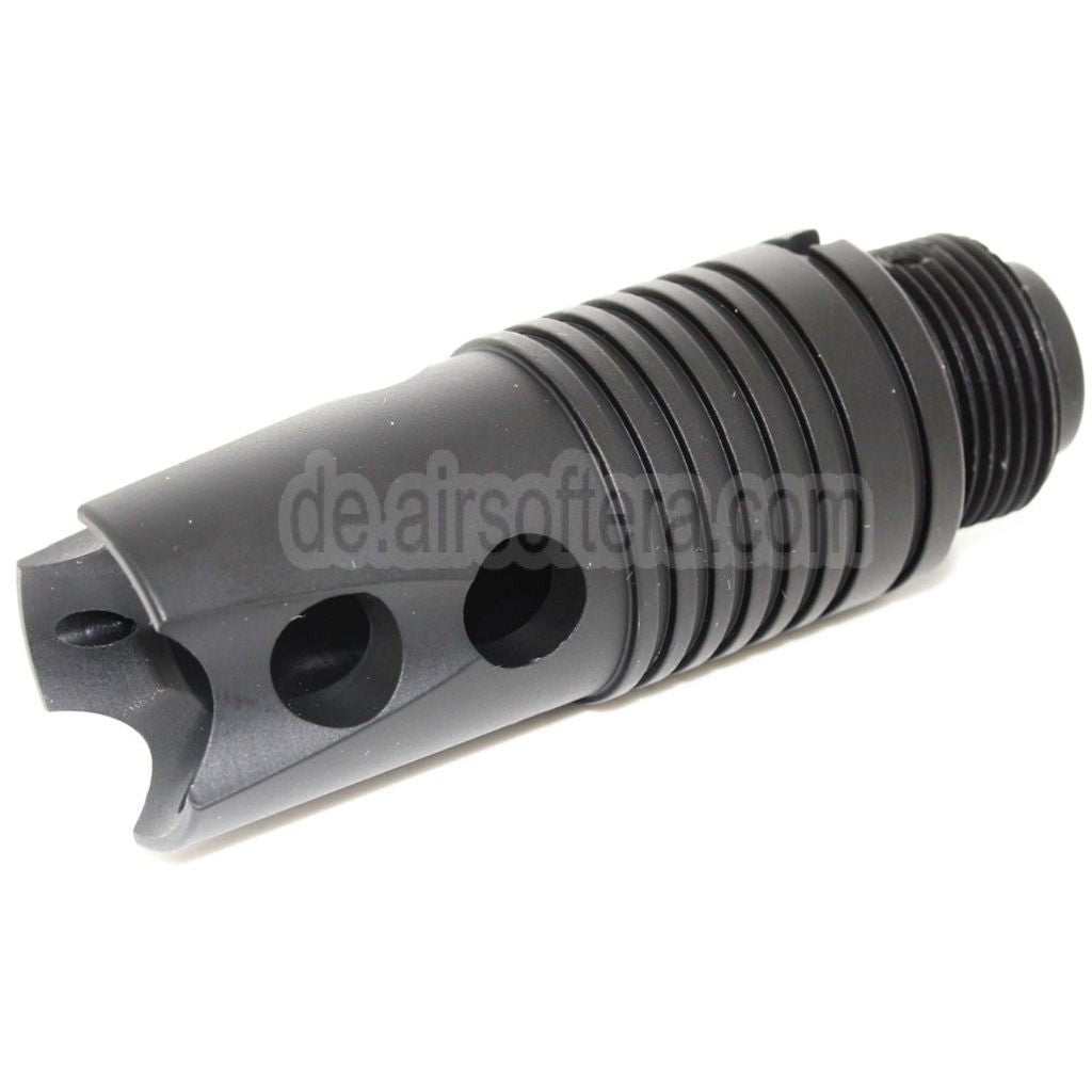 CYMA Strike Mündungsfeuerdämpfer Geeignet für -14mm CCW Gegen den Uhrzeigersinn Lauf Gewehre Airsoft Schwarz