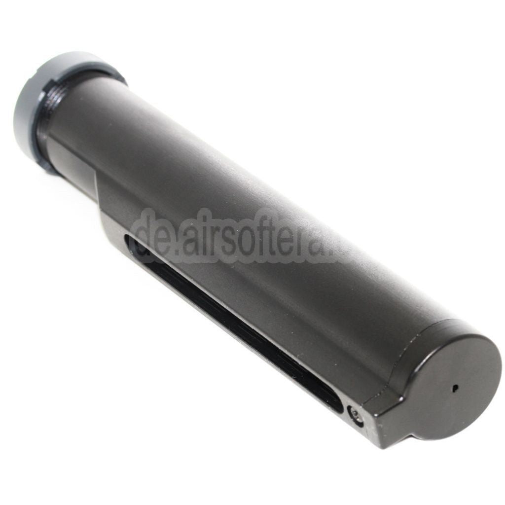 E&C 6-Positions Gewehrschaft Pufferrohr Geeignet für M4 M16 Serie AEG Gewehre Airsoft Schwarz
