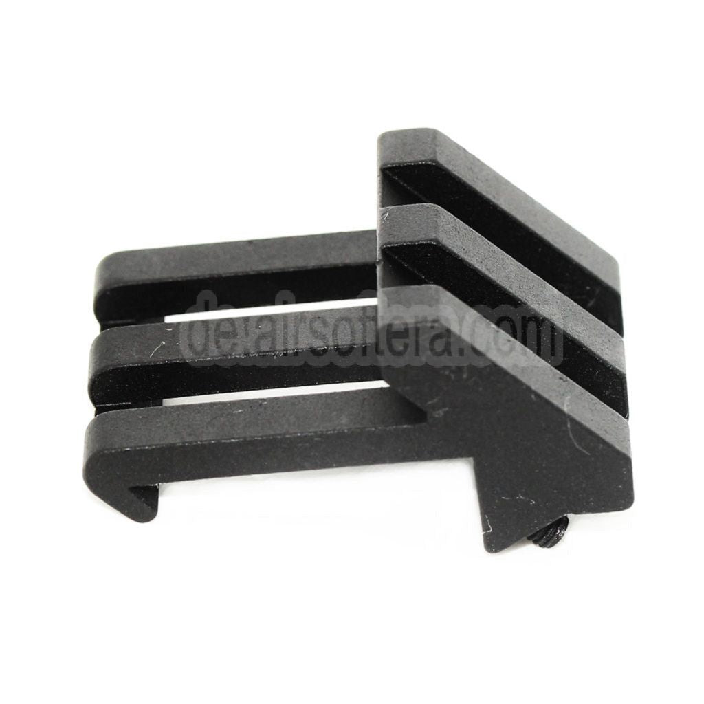 APS PER Phantom 2-Slots Versetzte 45 Grad 20mm Picatinny Schienenmontage Schwarz
